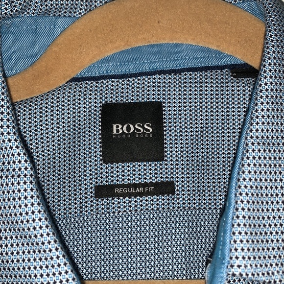 BOSS Regular fit Button down blue - Picture 5 of 5